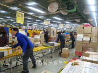 산처럼 쌓인 택배…우체국 바쁘다 바빠