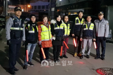 나주 영산파출소, 민·경 합동 범죄예방 순찰 실시