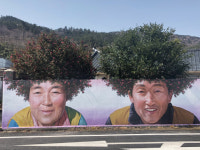 신안군 암태면 기동 삼거리 벽화  급부상