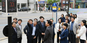 서구, 미세먼지 알리미·기상전광판 준공식