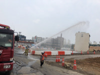 서부소방서, 다목적펌프차 방수성능 시험 훈련