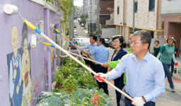 서구, 내방경로당 벽화작업