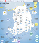 [내일 날씨]남부지방 최대 100mm 비…더위 한풀 꺾여(종합)