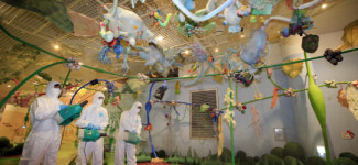 국립아시아문화전당 어린이문화원 방역작업