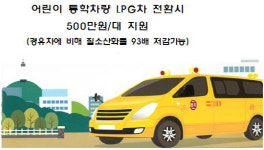 광양시, 어린이 통학차량 LPG차 전환 지원