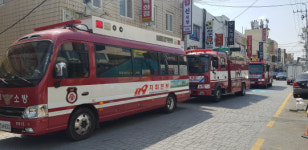 북부소방, 소방차 길 터주기 훈련