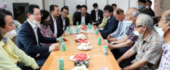 김영록 전남지사, 순천 무더위 쉼터 방문