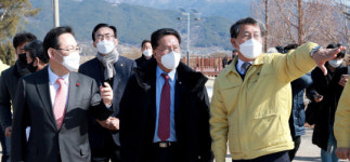 구례 수해 복구 현장 찾은 국민의힘 지도부