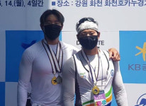 전남 카누, 파로호에서 금빛 물살 가르다