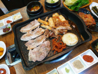 [남도 맛집-한기농장 삼겹살]불판에서 지글지글…먹을수록 반하는 맛