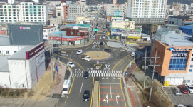해남군 안전한 회전교차로 이용하세요