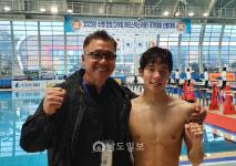김민섭, 남자 접영 200m 한국신기록 수립