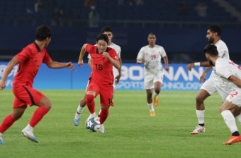 [항저우 아시안게임] 황선홍호, 바레인 3-0 격파…조별리그 전승 16강행