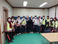 광주북부경찰서 우산지구대·자율방범대, 말바우시장 일대 우범지역 합동 순찰활동