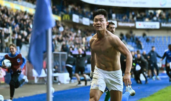 벨기에 프로축구팀 헹크, 오현규 멀티골로 헨트에 4-0 대승!