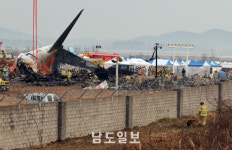 수색견 동원된 무안 제주항공 여객기 참사 현장