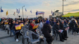 DJ 정치적 고향 목포서 대통령 찬반 맞불 집회(종합)