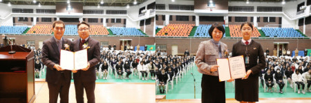 (재)광주고보서중일고동창장학회 | 광주여상, 동문회 장학금 기탁 등 훈훈한 입학식 '화제'