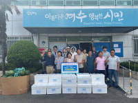 여수산단 금호석유화학 계열사, 경로당에 과일·삼계닭 후원