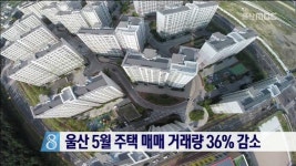 울산 5월 주택 매매 거래량 36% 감소