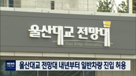 울산대교전망대 내년부터 일반차량 진입 허용