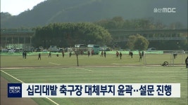 십리대밭 축구장 대체부지 윤곽..설문 진행