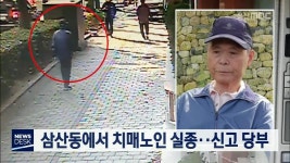 삼산동에서 치매노인 실종..신고 당부