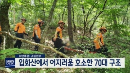 입화산에서 어지러움 호소한 70대 구조