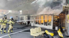 식당 화재 산불로 번져‥ 화목보일러 추정