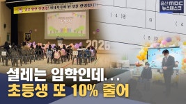설레는 입학인데‥ 초등생 또 10% 줄어