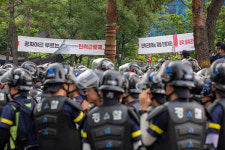 민주노총, 국회 앞 총파업대회 노동개악 중단 촉구