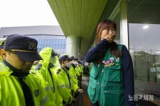 [포토] 민주노총 최전선, 톨게이트 농성장 24시 ②