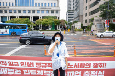 [포토] 의료연대본부 서울지역지부 보라매병원 민들레분회 총파업 출정식