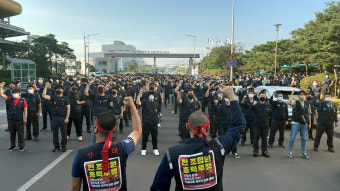 현대제철비정규직지회 자회사설립 불법파견 은폐 저지를 위한 천막농성 시작
