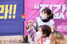 [포토] #평등길1110 국회 도착… 국회는 차별금지법 제정하라!