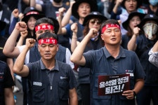 [포토] 총파업 나선 금속노조, 
