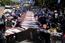 인간 존엄과 고용보장 위해 투쟁의 길로 한국옵티칼하이테크지회 투쟁 승리 결의대회