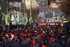 민주노총 건설노조, 대구 전문건설회관 앞에서 임단협 투쟁 승리 결의대회