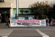 경남지역 현장순회 마쳐… 거통고조선하청 파업은 정당하다
