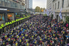 화물연대본부, 국회는 일해라! 안전운임제 확대 입법하라! 국회 앞 상경투쟁 3주차 진입