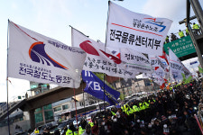 공공운수노조, 관저 앞 3일간 철야농성으로 내란수괴 윤석열 체포투쟁 나섰다
