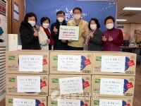 구리교당, 지역 독거어르신에게 쌀국수 전달
