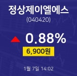 정상제이엘에스종목검색  7일  현재 6900원