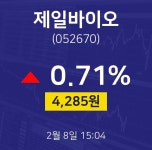 제일바이오주식종목검색  8일  현재 4285원