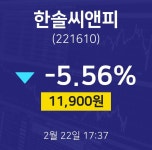 제우씨앤피(C&P) | 한솔씨앤피주식현황 22일 현재 11900원