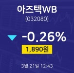 아즈텍WB주식종목검색  21일  현재 1870원