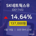 SK네트웍스우배당주식  18일  현재 137000원