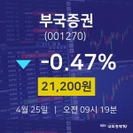 ㈜삼륭교역 | 주식그래프 부국증권 주가 25일 현재 21200원