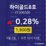 오늘주식시세 하이골드8호 주가 2일  현재 1800원