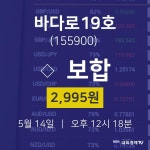 5월 14일 바다로19호 배당주식 0.00% 2995원